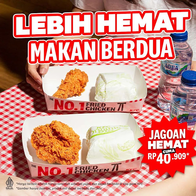 Promo KFC Hemat Berdua "JAGOAN HEMAT" Hanya 40 Ribuan (s.d 18 Agustus 2023)