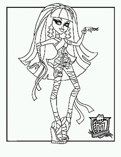 Monster High, Dibujos de Cleo de Nile para Pintar