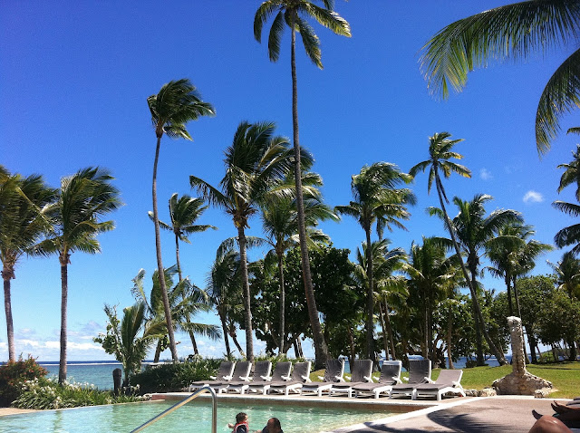 A Resort in Fiji, Full of Long Standing Palm Trees