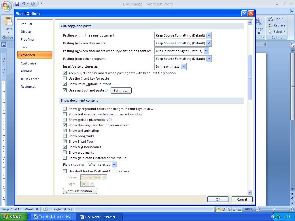 Cara Memunculkan Garis Tepi atau Garis Bantu atau Garis Margin (Text Boundaries) pada Bidang ...