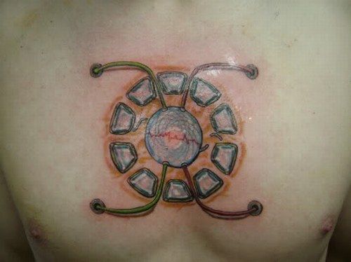 Iron Man Arc Reactor Tattoo Gives You Dork Powers