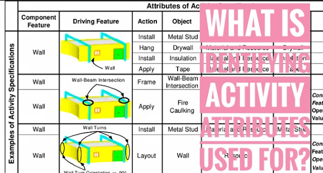 Activity attributes In project development, schedule information such as who will perform the work, where the work will be performed, activity type, and WBS classification are examples of—   a. Activity attributes  b. Constraints  c. Data in the WBS repository  d. Refinements  Answer: a. Activity attributes  Identifying activity attributes Identifying activity attributes is helpful for further selection and sorting of planned activities. They are used for schedule development and for report formatting purposes. [Planning]