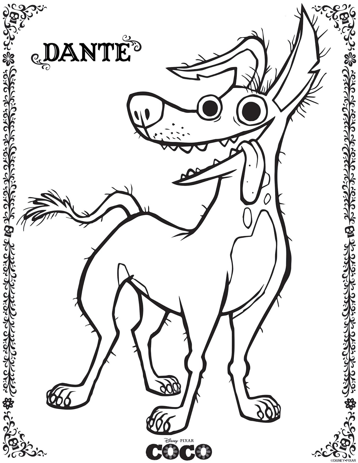 Happy Coloring Thank you to Walt Disney Studios for providing these Coco coloring pages and activity sheets and free printables