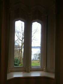 view through Wray Castle window