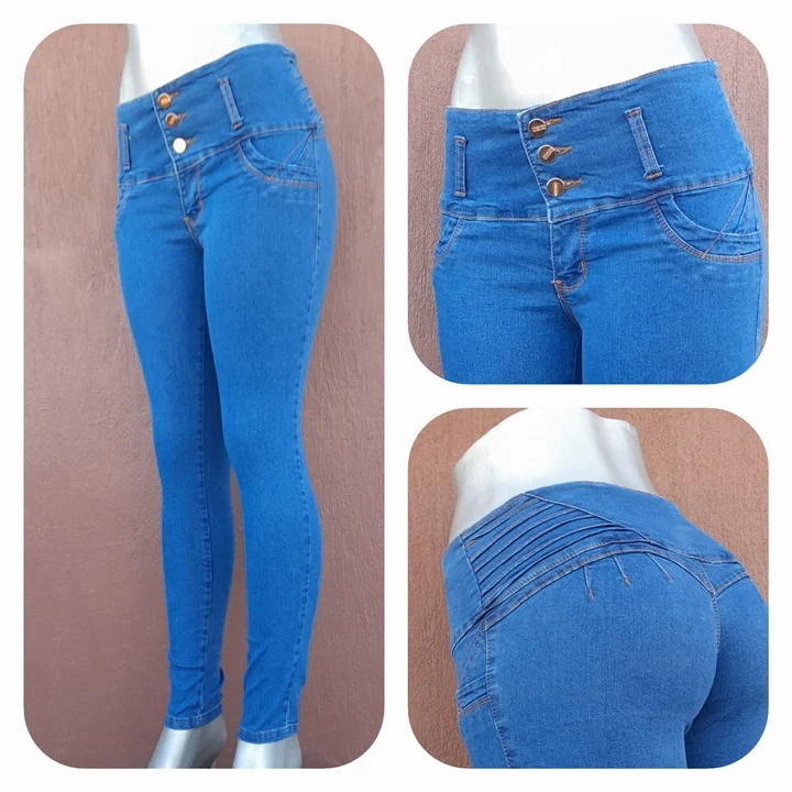 Jeans Tipo Colombiano - Pantalón color Azul Medio