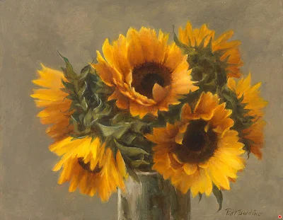 A Gift of Sunflowers painting Patt Baldino