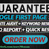 Guaranteed Google First Page Ranking Service