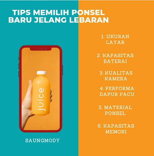 Tips Memilih Ponsel Baru Jelang Lebaran