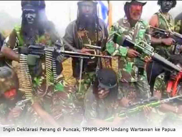 Ingin Deklarasi Perang di Puncak, TPNPB-OPM Undang Wartawan ke Papua