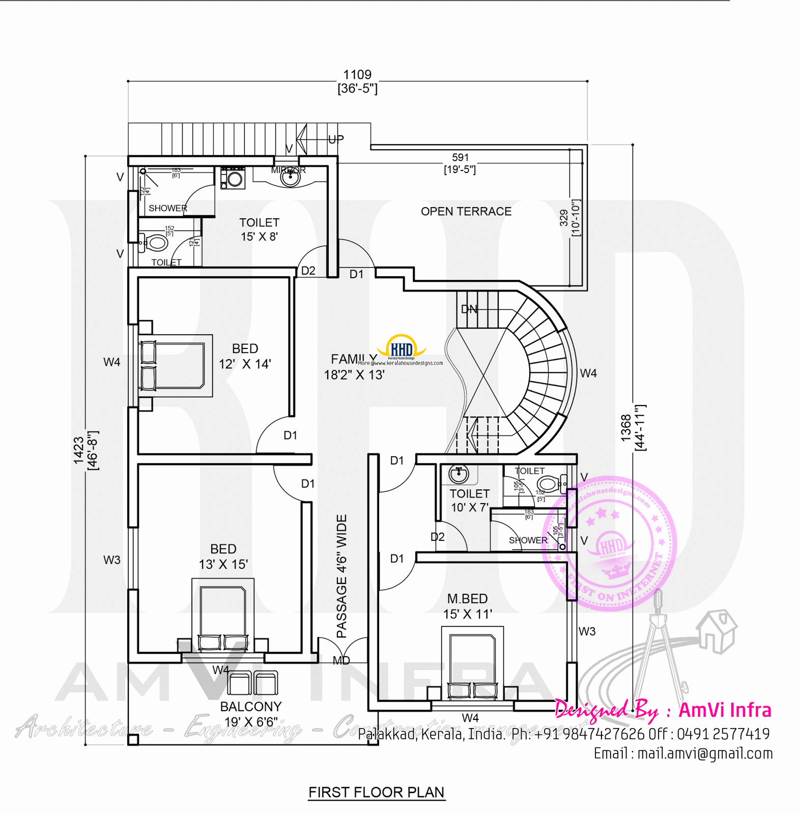 Modern contemporary 5  Bedroom  Home  Design in 2927 Square 