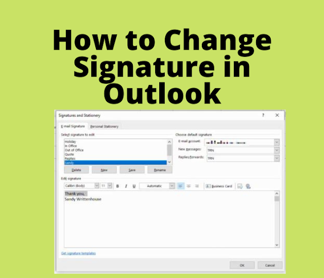 How to Change Signature in Outlook