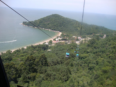 Vista de Balneário Camboriú desde os bondinhos aéreos.