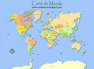 Carte du Monde Département