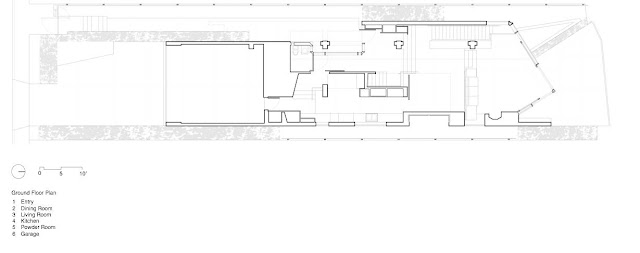 Ground floor plan of Shaw House