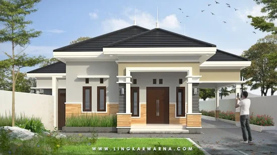 Desain rumah minimalis tampak mewah dengan dana 500 jutaan