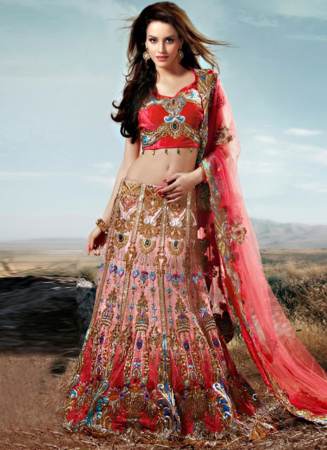 Latest Stylish Embroidery Wedding Lehenga