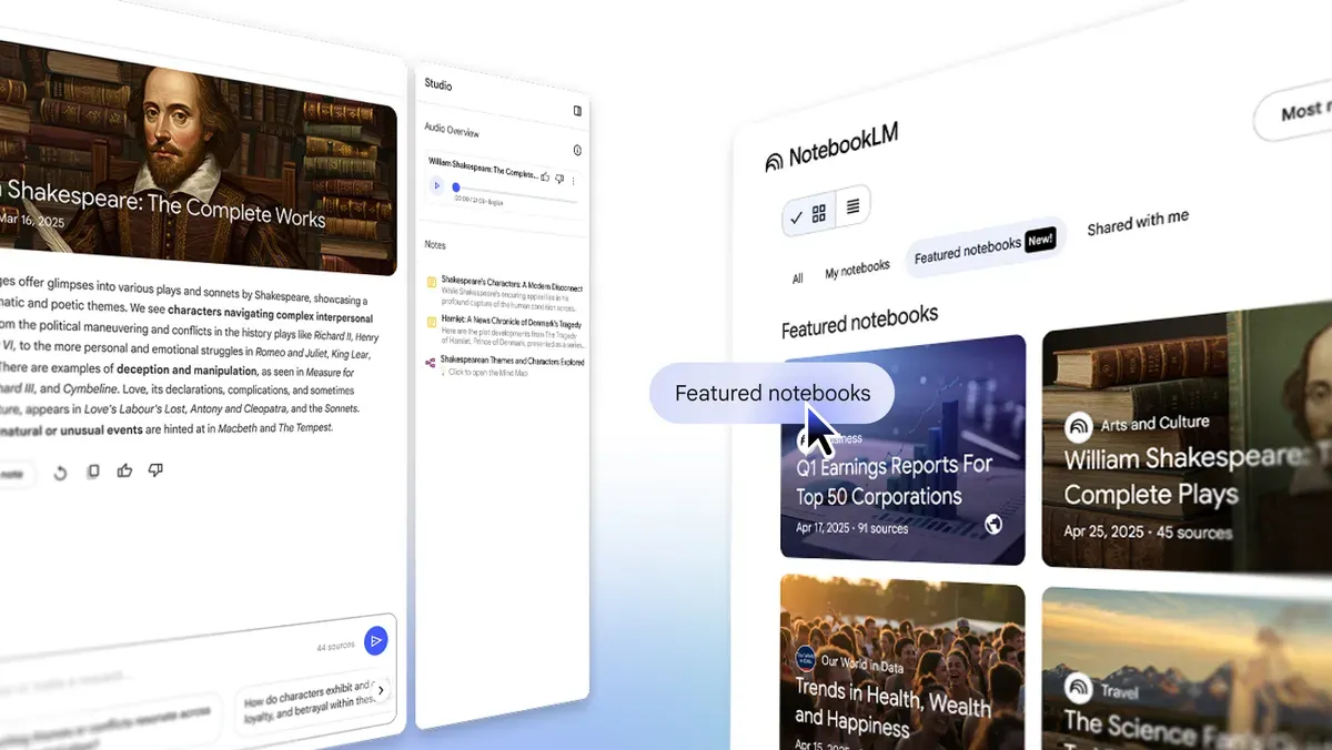 Google aggiunge ricerche e fonti di alta qualità in NotebookLM