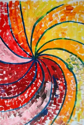 Swirl, Abstract Expressionism by Miabo Enyadike