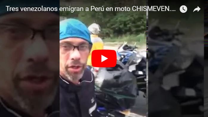 Tres venezolanos emigran a Perú en moto y nos lo demuestran