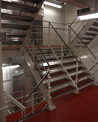 cruise vessels, crew staircase