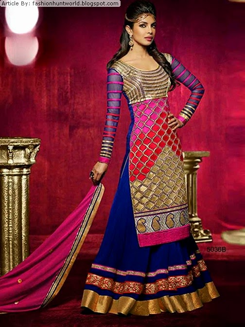 Indian Party Wear 2015-2016 | Best Anrkali Suits - Lehenga Cholis ...