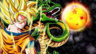 goku super saiyan con la bola del dragon numero 4