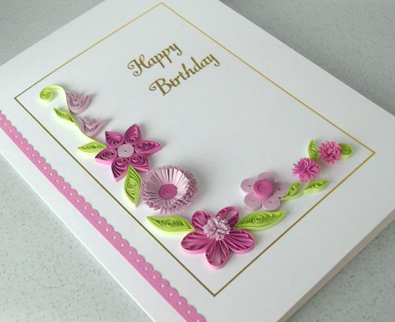 paper quilling birthday cards