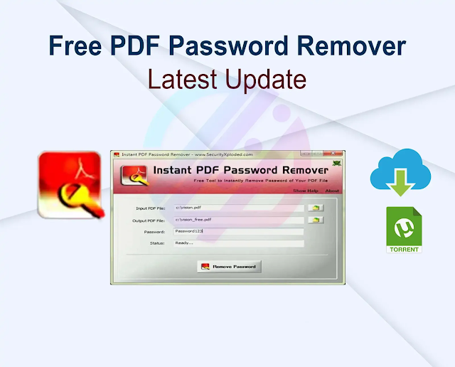 Free PDF Password Remover 13.0 + Activator Latest Update