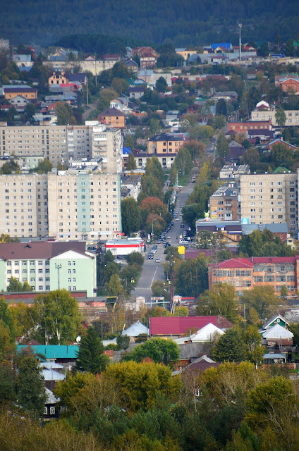 Вид с каланчи на Лысьву