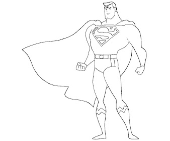 #5 Superman Coloring Page