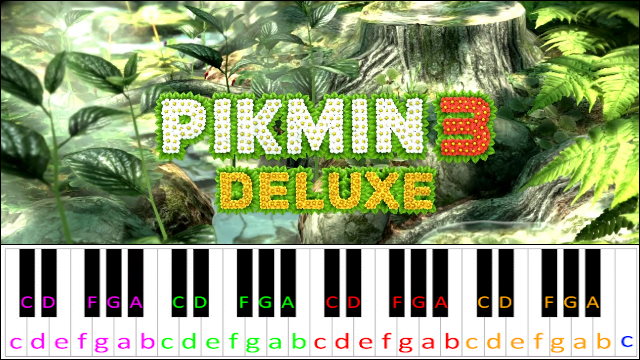 Pikmin 3 - Main Theme Piano / Keyboard Easy Letter Notes for Beginners