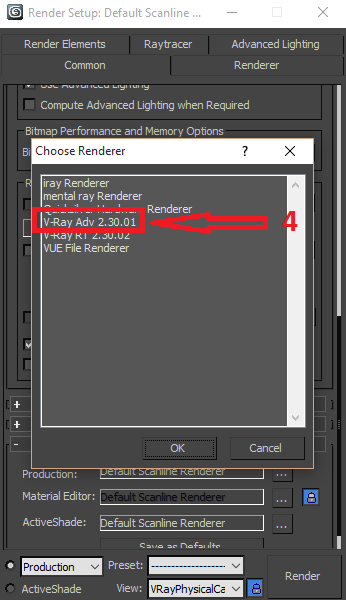Cara merubah setting render standar ke vray