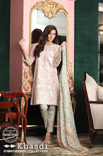 Khaadi Embroidered Winter Dresses 2016-2017 For Women