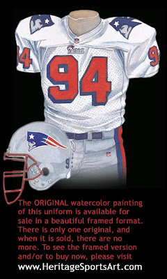 New England Patriots 1996 uniform