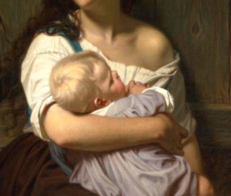 "Abandoned," 1872 - by Hugues Merle (1823–1881)