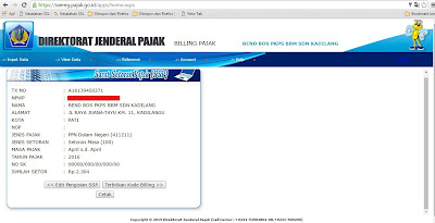 Cara Mengisi Billing Pajak Online