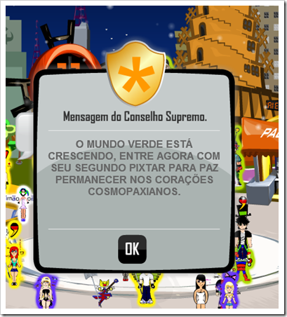 mensagem do CS