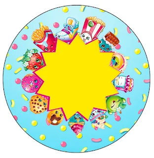 Shopkins Toppers or Free Printable Candy Bar  Labels.