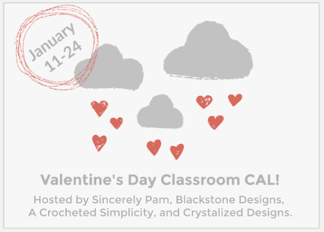 crochet along for classroom valentines
