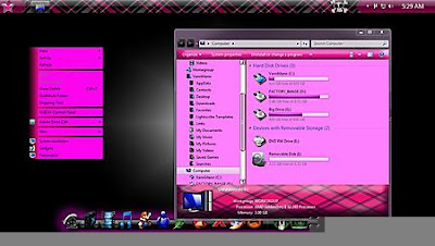 TEMA WINDOWS 7 SKULLS & PINK SKULL