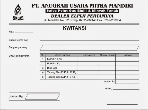 Cetak Nota, Kwitansi dan Surat jalan  JATAYU GRAFIS