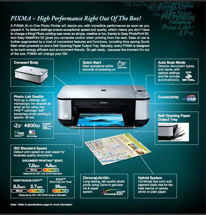 Free Drivers Download: Canon PIXMA MP258 Printer