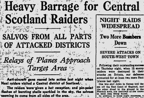 15 March 1941 worldwartwo.filminspector.com Glasgow Herald Clydebank Blitz