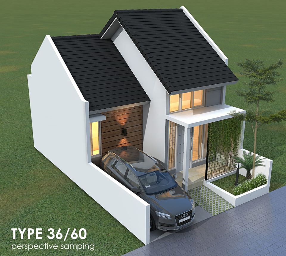 Desain Dan Denah Rumah Terbaru Type 36 Luas Tanah 60 M2 Lengkap Dengan Ukurannya Homeshabbycom Design Home Plans