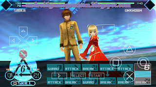 Game RPG PSP yang berdasarkan saya sangat keren Fate EXTRA Iso