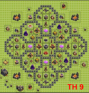 base coc anti dragon dan anti hog th 8