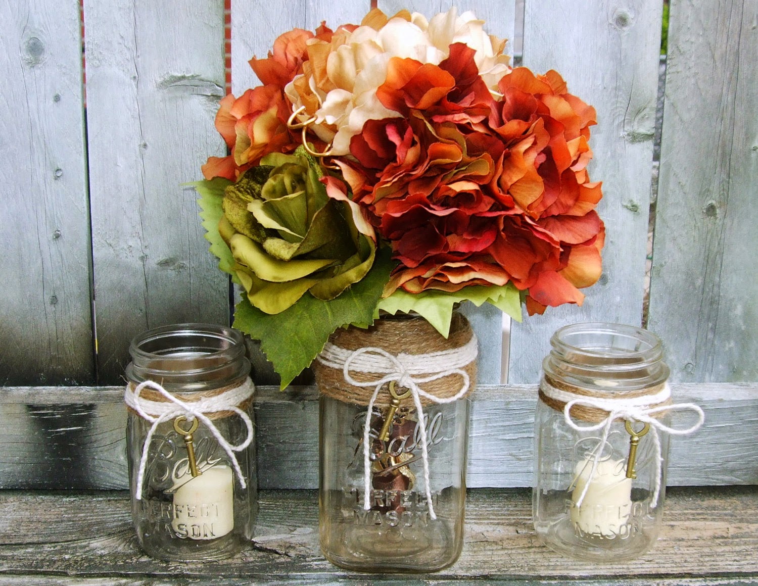 recycled mason  jar  into wedding  decorations  Art Craft 