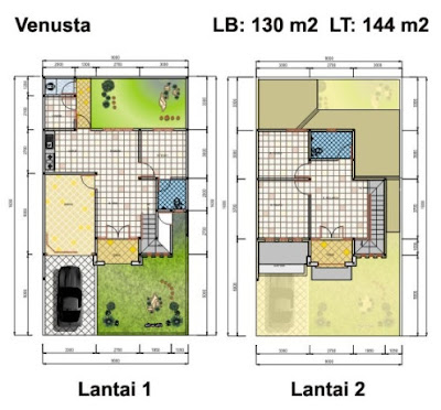  Apabila anda mempunyai sebuah rencana untuk membangun rumah minimalis  Denah Rumah Minimalis 2 Lantai type 45 Terlengkap