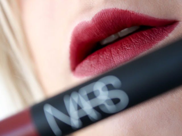 velvet matte lip pencil nars consuming red