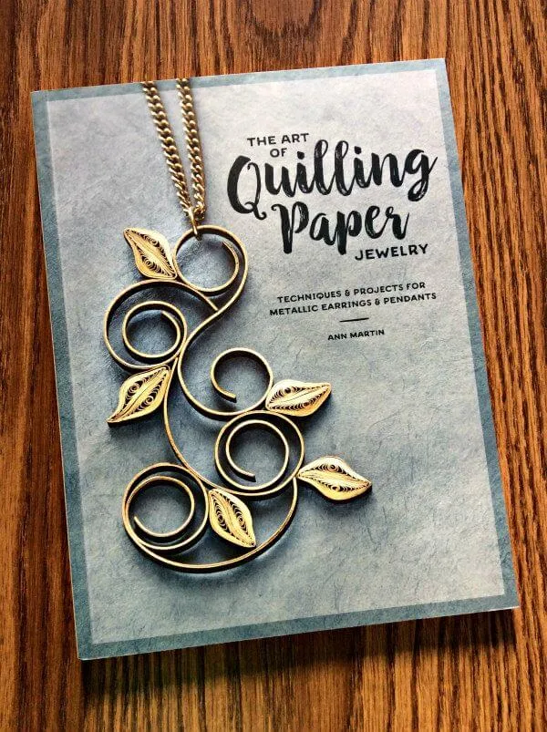 The Art of Quilling Paper Jewelry, how-to book cover